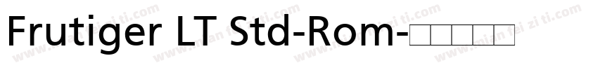 Frutiger LT Std-Rom字体转换